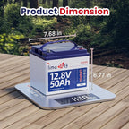 12V 50Ah Pro LiFePO4 Battery, 15000+ Cycles Timeusb Battery - Image 2