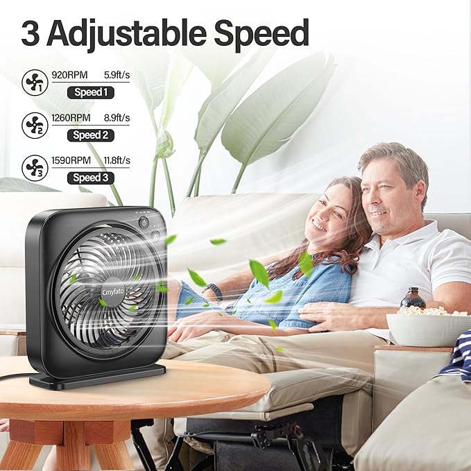 Portable Table fan, Window Fan, Small Box Fan - Image 3