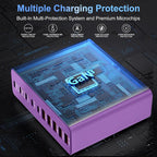 420W USB C Charger Block, 10-Port Charging Station GaN Fast Charging Type C & - Image 5