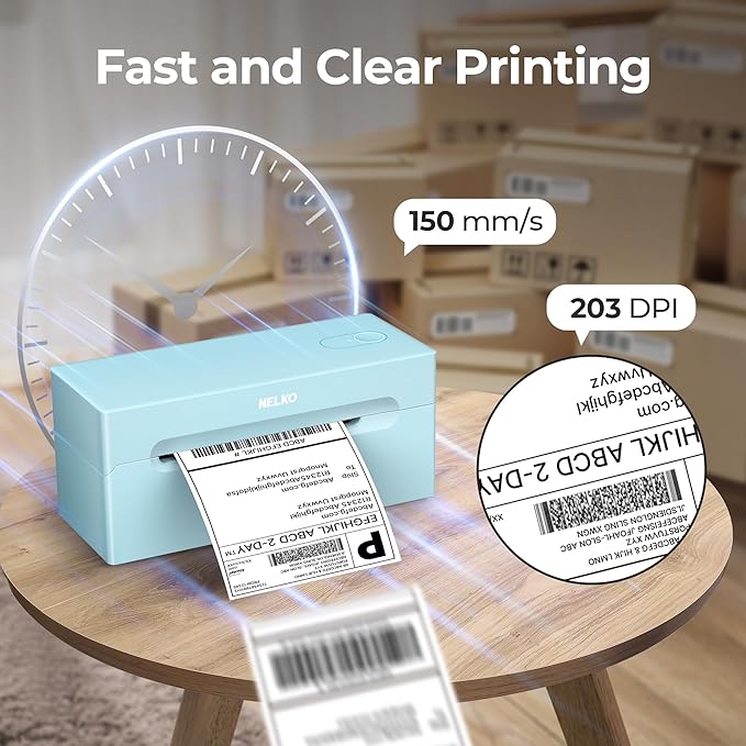 Nelko Bluetooth Thermal Shipping Label Printer, 4x6 Shipping Label Printer - Image 2