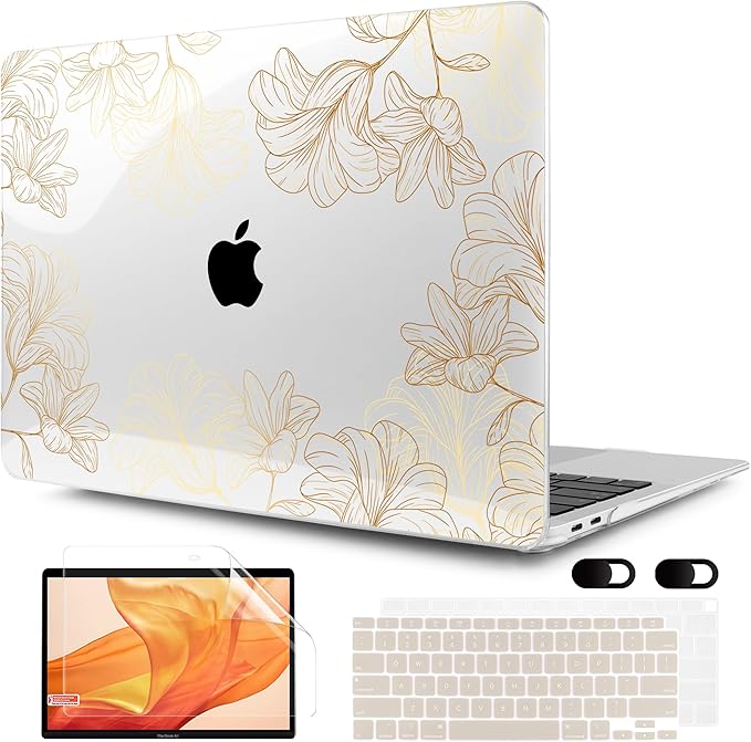 MEEgoodo for MacBook Air 13 inch Case 2021 2020 2019 2018 Released A2337 M1 by MEEgoodo
