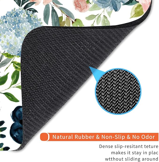 Square Mouse Pad Pretty Flowers, Personalized Premium-Textured Custom Mouse Mat - Image 5
