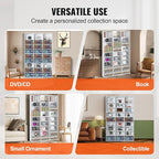 VEVOR Media Storage Cabinet, 9-layer DVD Shelf, Adjustable CD Shelves 27 - Image 8