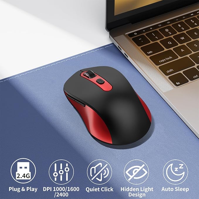 Wireless Mouse for Laptop, Chromebook, Silent Mouse - Image 2