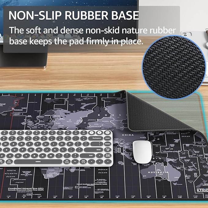 KTRIO Large Gaming Mouse Pad Desk Mat, Superior Micro-Weave Cloth, Non-Slip - Image 2