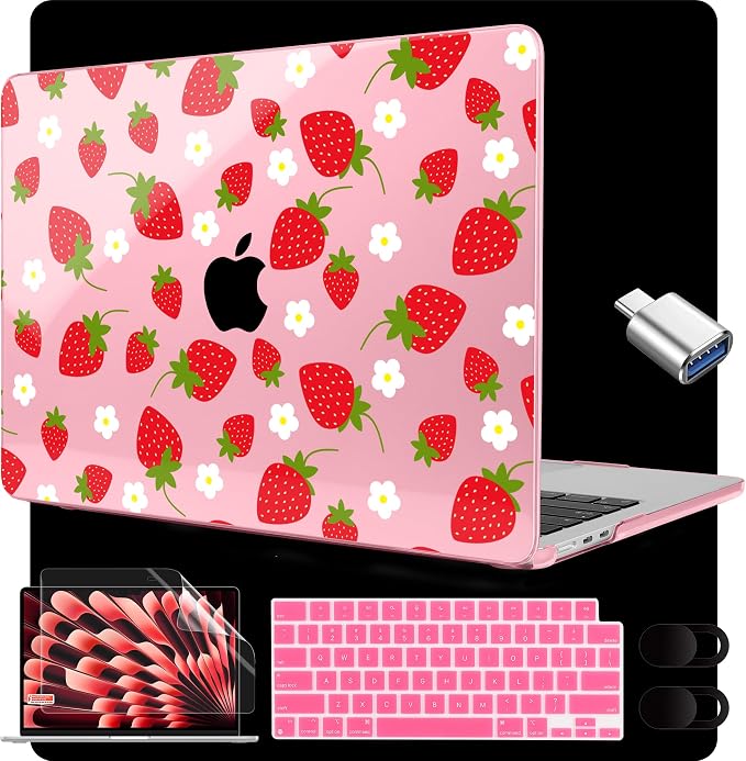 MEEgoodo for M4/M3/M2 MacBook Air 15.3 inch Case 2025 2024 2023, Case Fit Model by MEEgoodo