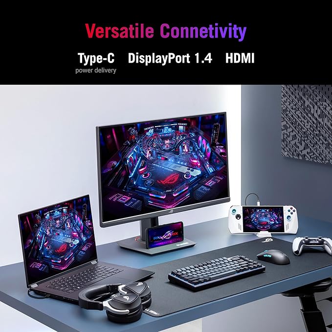 ASUS ROG Strix 27” 4K HDR400 USB-C Gaming Monitor–UHD, Fast IPS, 130% sRGB - Image 6