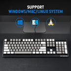 Hexgears GK735 Wired Full Size Mechanical Keyboard, Aluminum Housing Built - Image 7