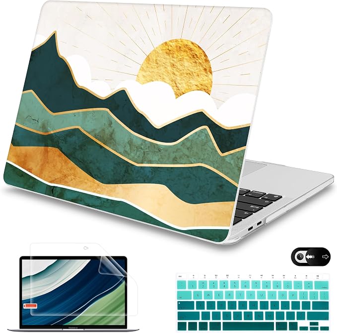 Mektron for MacBook Air 13 Case A1466/A1369, Snap-on Plastic Hard Shell Cover by Mektron
