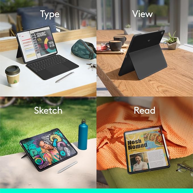 Logitech Combo Touch iPad Air 13 inch Case M2, iPad M3 & Air Keyboard Case - Image 8
