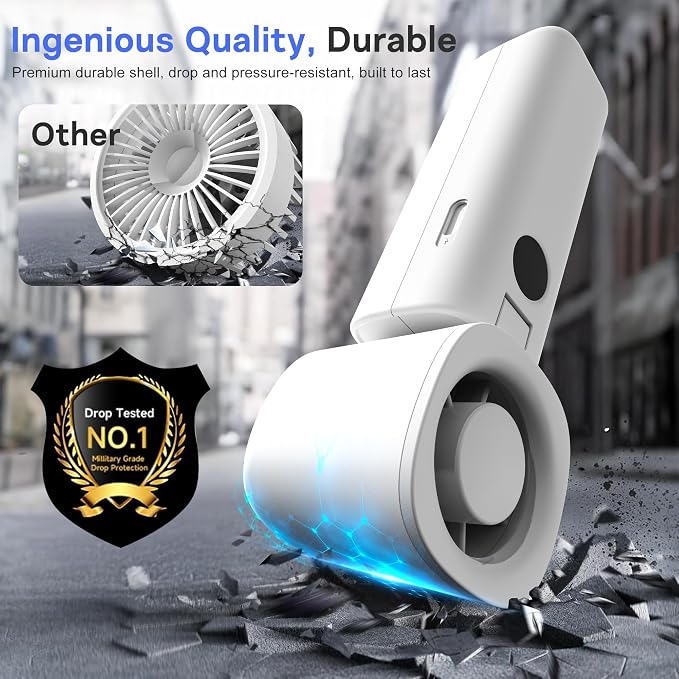 Personal Handheld Fan, Portable 3-in-1 High-Speed Turbo Fan - Image 5