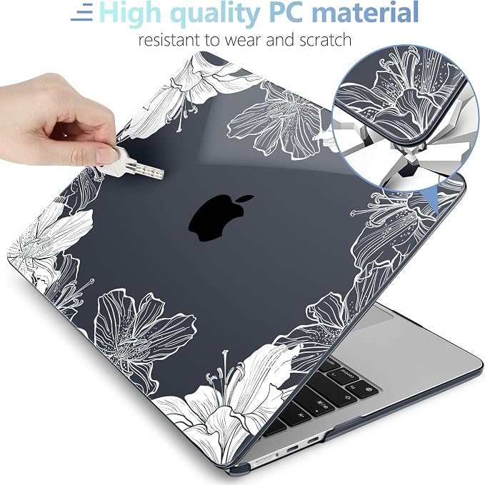 MEEgoodo Case for M4/M3/M2 MacBook Air 13.6 inch Case 2025 2024 2022, Fit Model - Image 4