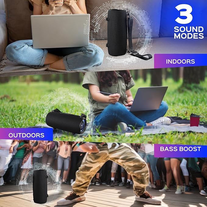 TREBLAB Ultra Loud Wireless Speaker - 60W Stereo Sound - Image 8