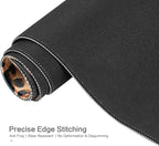 Lokigo Leopard Print Desk Pad, Waterproof Rubber Base Mousepad - Image 6