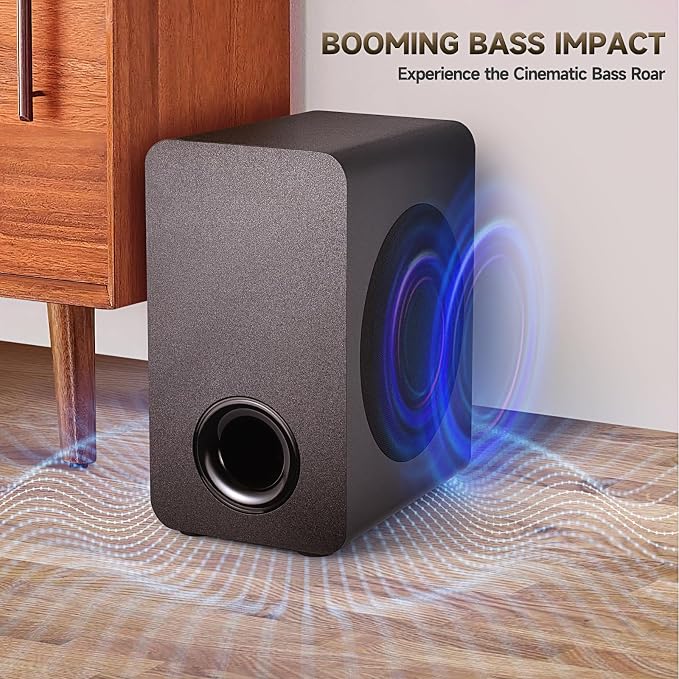 Sound Bar Speakers Bluetooth Wireless, TV Speakers Sound Bar Subwoofer - Image 3