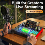 Audio Mixer, Sound Board for Pc/Phone Live Streaming Singing Gaming, Sound - Image 9