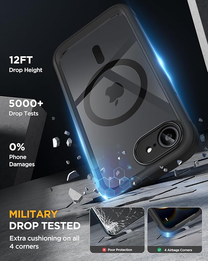 Miracase Magnetic for iPhone 16e Case Full-Body Phone - Image 5