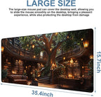 Large Mouse Pad Old Library Gaming Desk Pad Computer Keyboard Non-Slip - Image 3