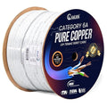 Newyork Cables | Cat6A Plenum Cable 1000ft, PoE++ | 100% Solid Bare Copper 10GB by NewYorkCables