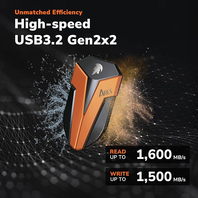 DATO External SSD 2TB, External Solid State Drive Portable SSD External USB 3.2 - Image 2