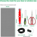 QWR Pet Proof Window Screen Replacement Kit, Patio and Windows. - Image 3