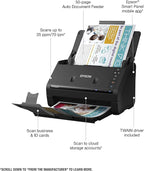 Epson Workforce ES-500W II Wireless Color Duplex Desktop Document Scanner - Image 3