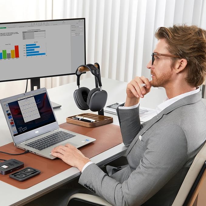 Headphone Holder For Desk, Desk Headphone Mount Rack, Headphone Stand - Image 7