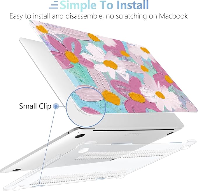 MEEgoodo Case for MacBook Pro 13 inch Case 2022 2021 2020 New A2338 M2/M1 A2251 - Image 4