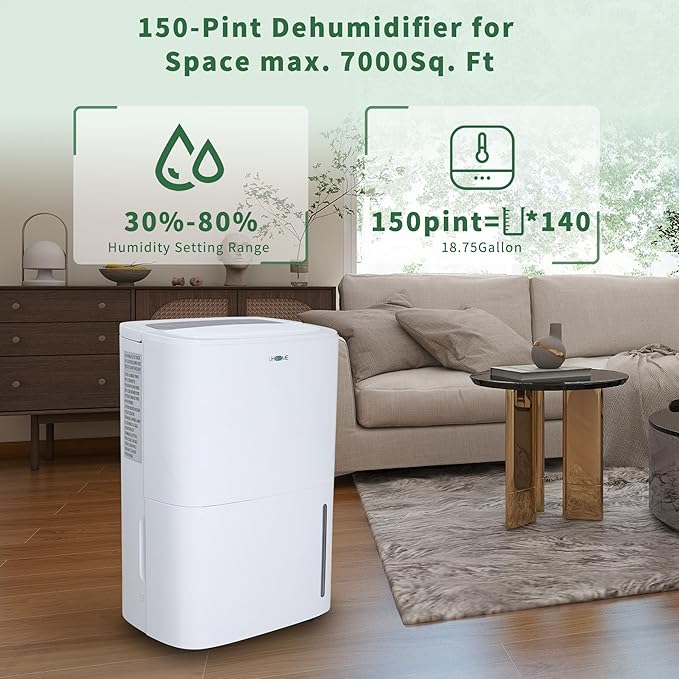Uhome 150 Pints Dehumidifier - Image 2