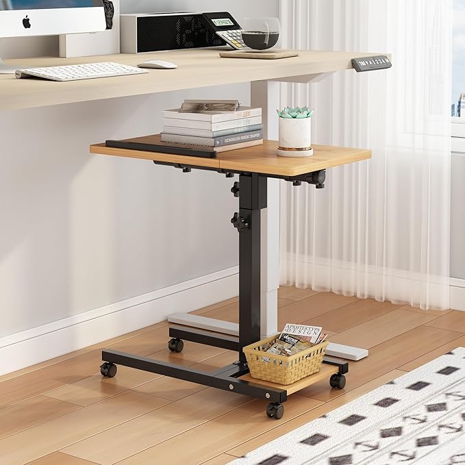 TigerDad Mobile Adjustable Height Laptop Stand PC Computer Portable Notebook - Image 7