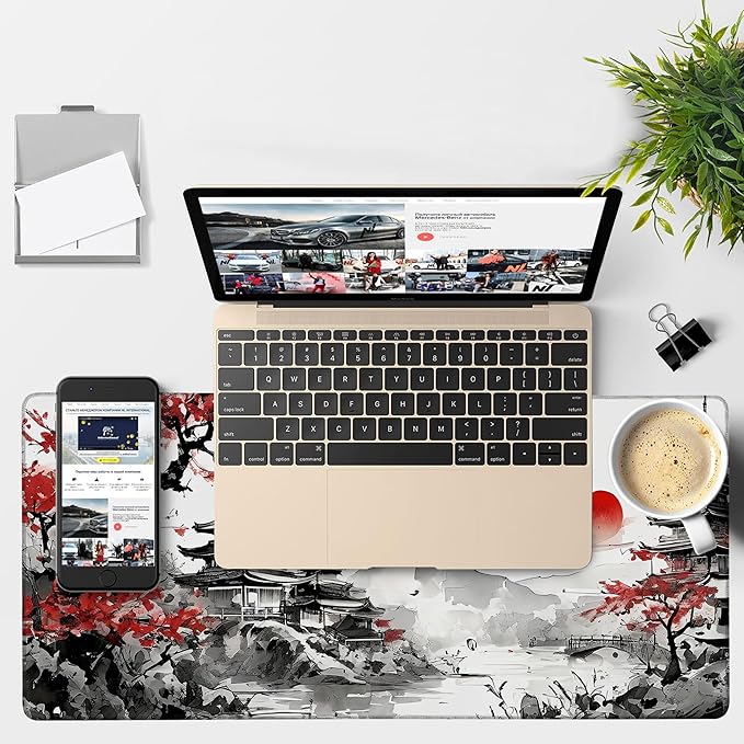 Oriental Painting Gaming Mouse Pad 3mm Thick Stitched Edge Waterproof Non-Slip - Image 4