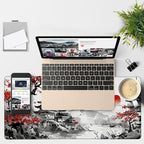 Oriental Painting Gaming Mouse Pad 3mm Thick Stitched Edge Waterproof Non-Slip - Image 4