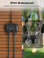 EIGHTREE 5GHz Outdoor Smart Plug Waterproof IP44, WiFi Smart Outlet Plug - Image 4