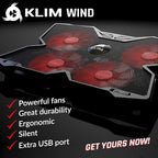 KLIM Wind Laptop Cooling Pad - Image 2