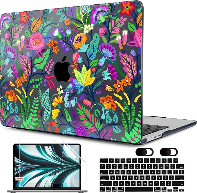 MEEgoodo Case for MacBook Air M4/M3/M2 13.6 inch 2025 2024 2022, Fit Model by MEEgoodo