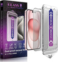2 Pack Matte Screen Protector for iPhone 16 and 14 Pro 6.1-Inch Auto Dust by SHANG+PIN+JIA