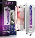 2 Pack Matte Screen Protector for iPhone 16 and 14 Pro 6.1-Inch Auto Dust by SHANG+PIN+JIA