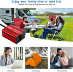 150W Power Inverter 12v to 110v Car Adapter Outlet to Wall Plug - Image 2