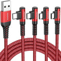 AINOPE USB C to USB Cable 3.1A USB Fast Charge Right Angle, Resistant Nylon by AINOPE10yearsforphoneaccessories