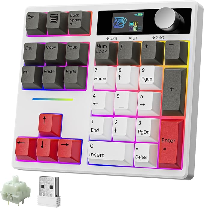 BOYI TD31Pro Mechanical Number Pad, RGB HotSwap Numpad by BOYI