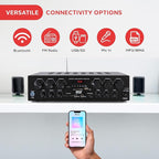 Pyle Wireless Bluetooth Karaoke Amplifier - Image 4
