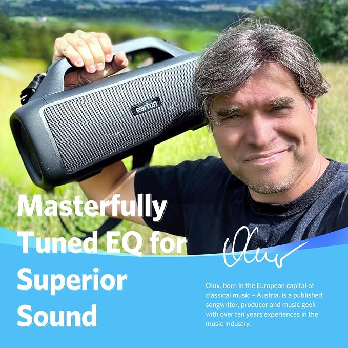 EarFun UBOOM X Portable Bluetooth Speaker, 80W Stereo - Image 2