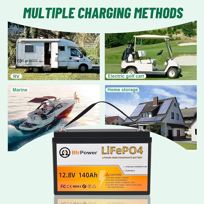 12V Lithium Battery-140ah Lithium Iron Phosphate LiFePO4 Deep Cycle Battery - Image 7