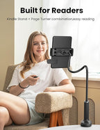 Gooseneck Kindle Holder with Remote Page Turner - Image 2