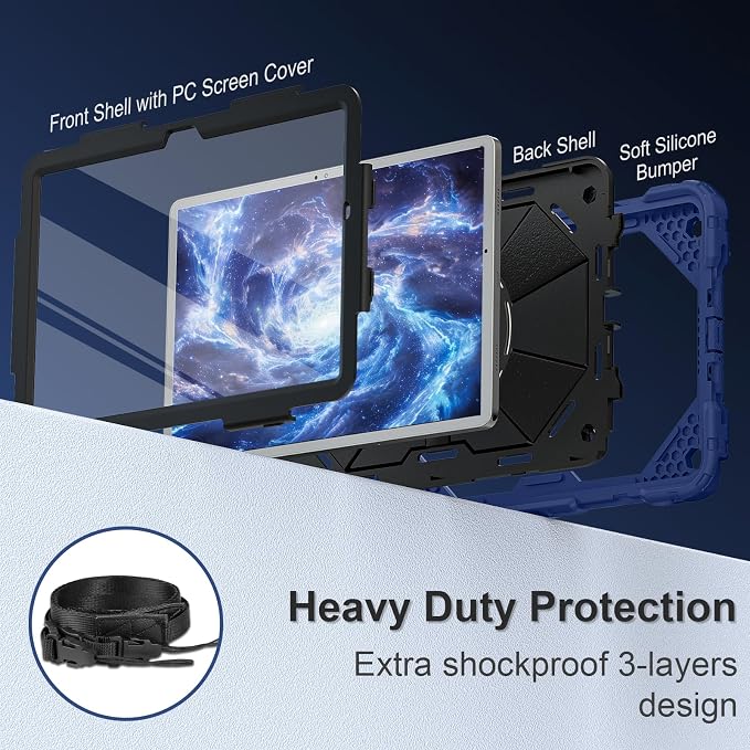 for Galaxy Tab A9 Plus Case 11 Inch, Rugged Case - Image 3