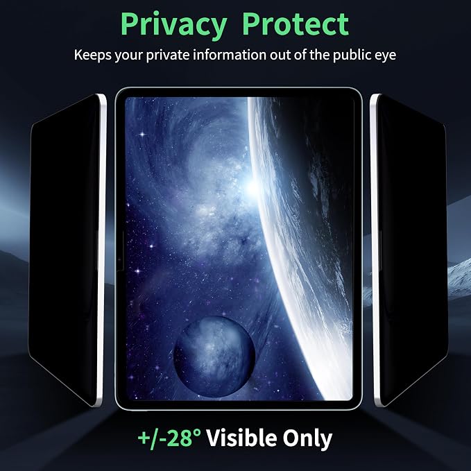 Privacy Screen Protector for iPad Pro 11 Inch M4 2024 5th Generation, Nano iPad - Image 3