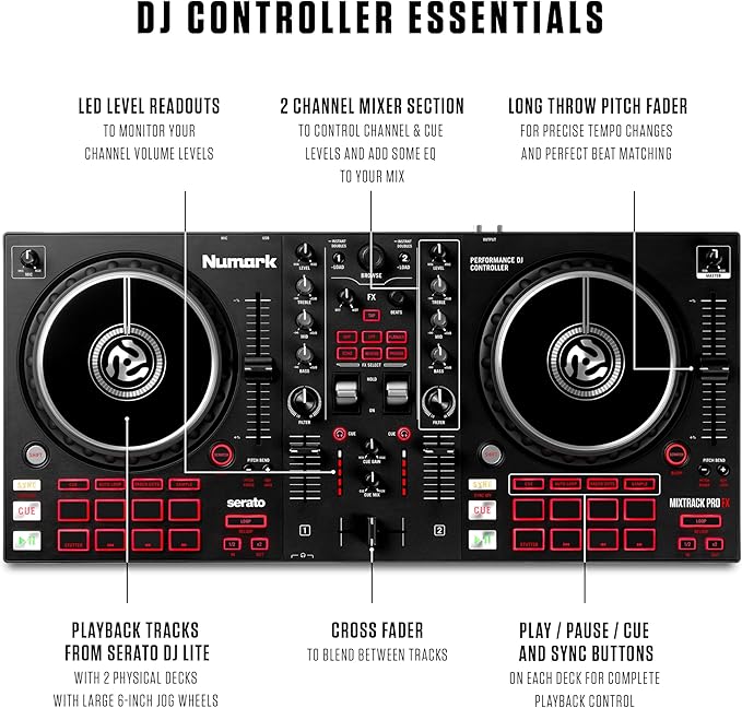 Numark Mixtrack Pro FX Serato DJ Controller - Image 3