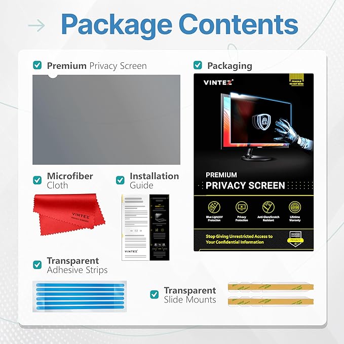 VINTEZ 23 Inch 16:9 Privacy Screen - Image 9
