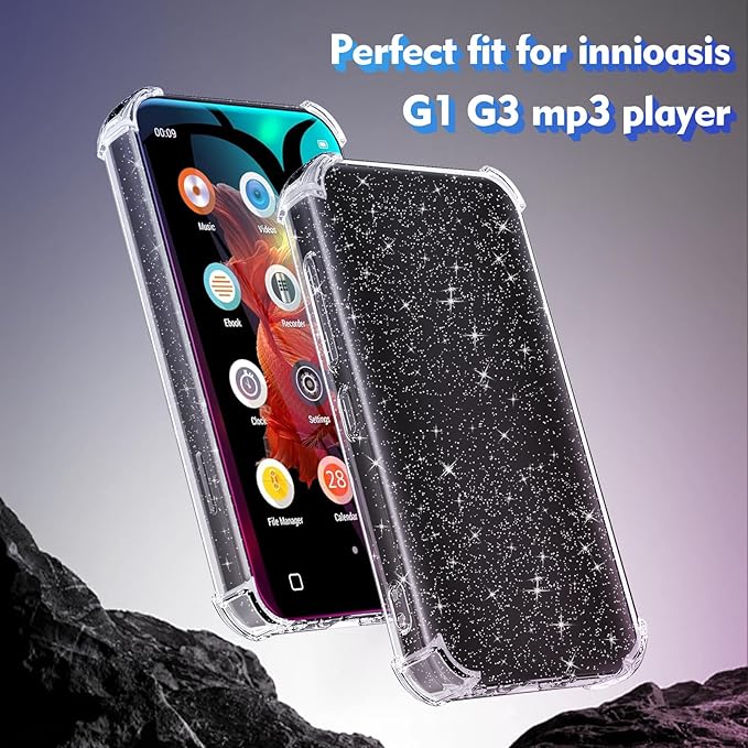 Case for innioasis G1 G3 Mp3 Player, TPU Clear Case, Anti-Scratch, Shock - Image 2