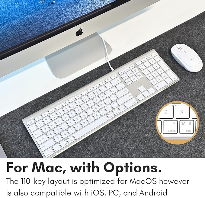 Macally Wired Keyboard for Mac - Image 3